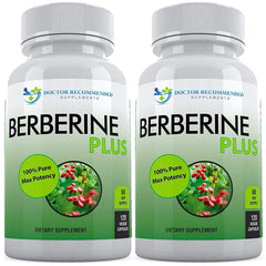Doctor Recommended Berberine Plus 1200mg bottle with 120 veggie capsules