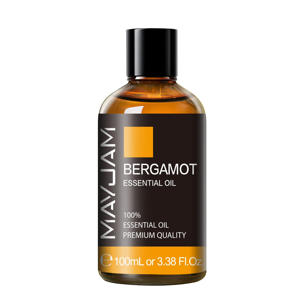 Diffuser-ready bergamot essential oil with uplifting citrus aroma