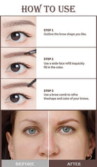 Berinist dark brown shade fits most brow tones and daily looks.