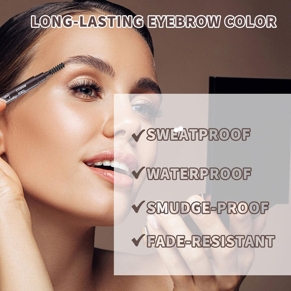 Berinist dual-ended eyebrow pencil with spoolie blending for seamless look