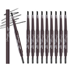 Berinist eyebrow pencil in black outlines brows with precise shaping.