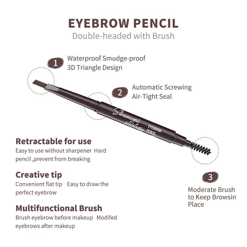 Berinist waterproof brow pencils stay put through heat and humidity.