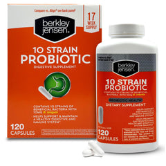 Berkley Jensen Natural Probiotic bottle with 120 capsules