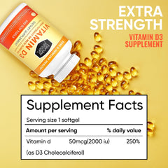 Vitamin D3 bottle displayed with packaging on shelf
