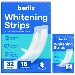 Berlix Teeth Whitening Strips 32-count box