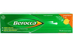 Berocca Performance 15 Orange Tablets - orange flavoured energy and mental performance supplement