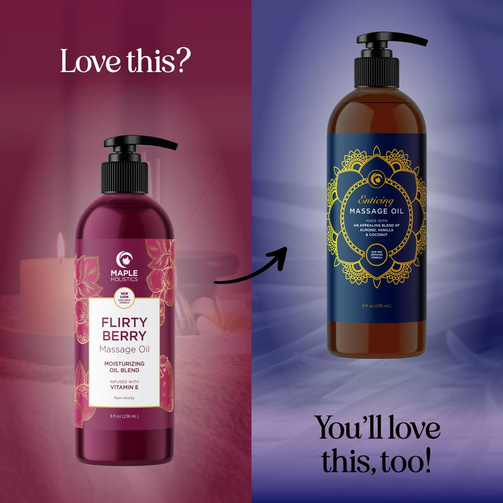 Relaxing spa setting for at-home massage with berries scent