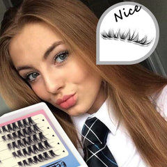 BERSHNOR Bluesmurfs fox-eye lash cluster adds glam with quick, true-to-eye definition.