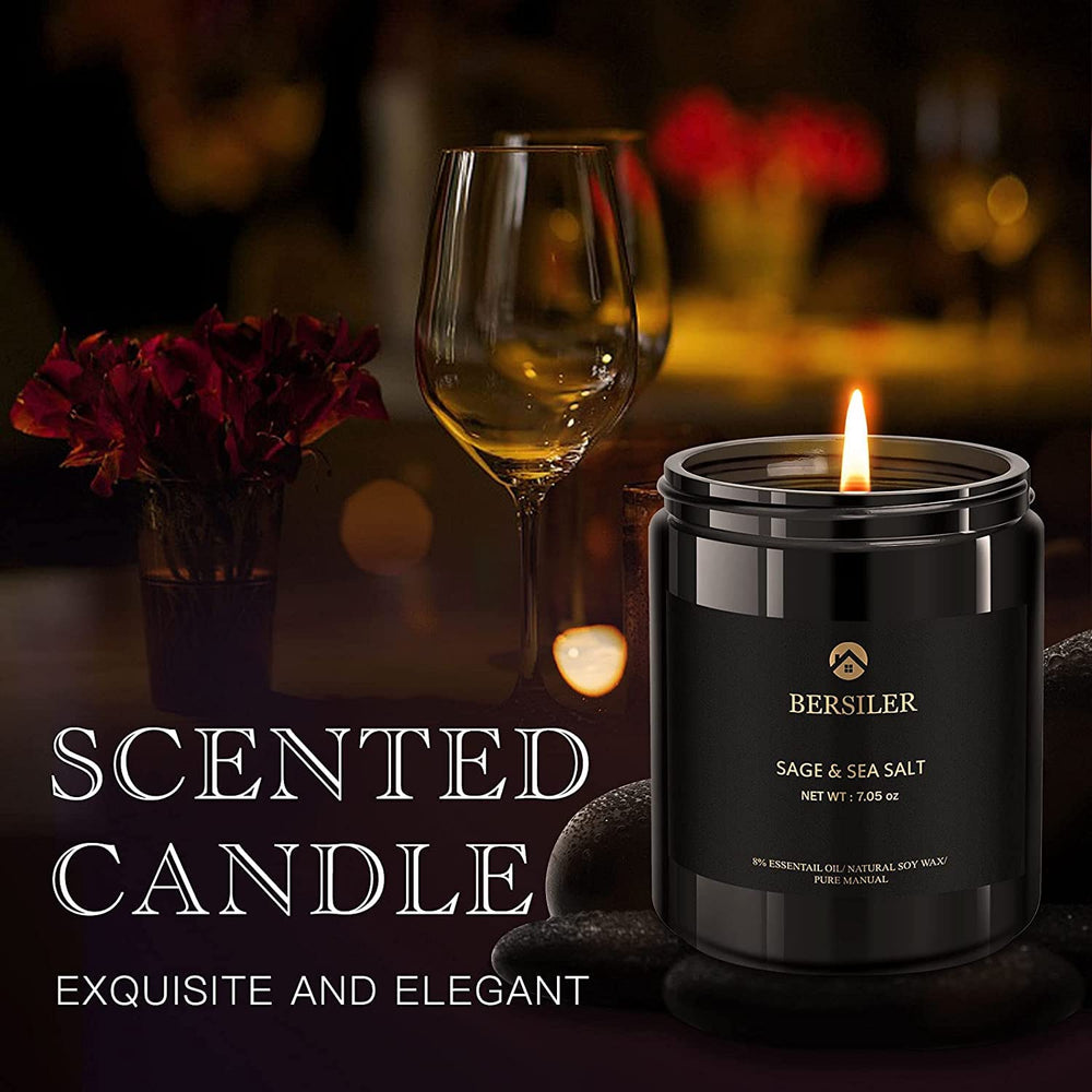 Relaxing ambience from Bersiler sage candle