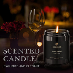 Relaxing ambience from Bersiler sage candle