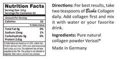 Made in Germany packaging and dosage information for Besha collagen