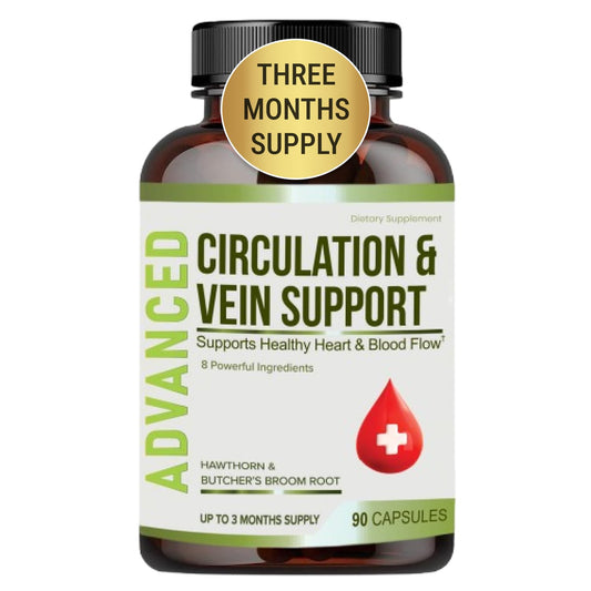 Bottle of Best Blood Circulation Supplements for leg circulation and heart health