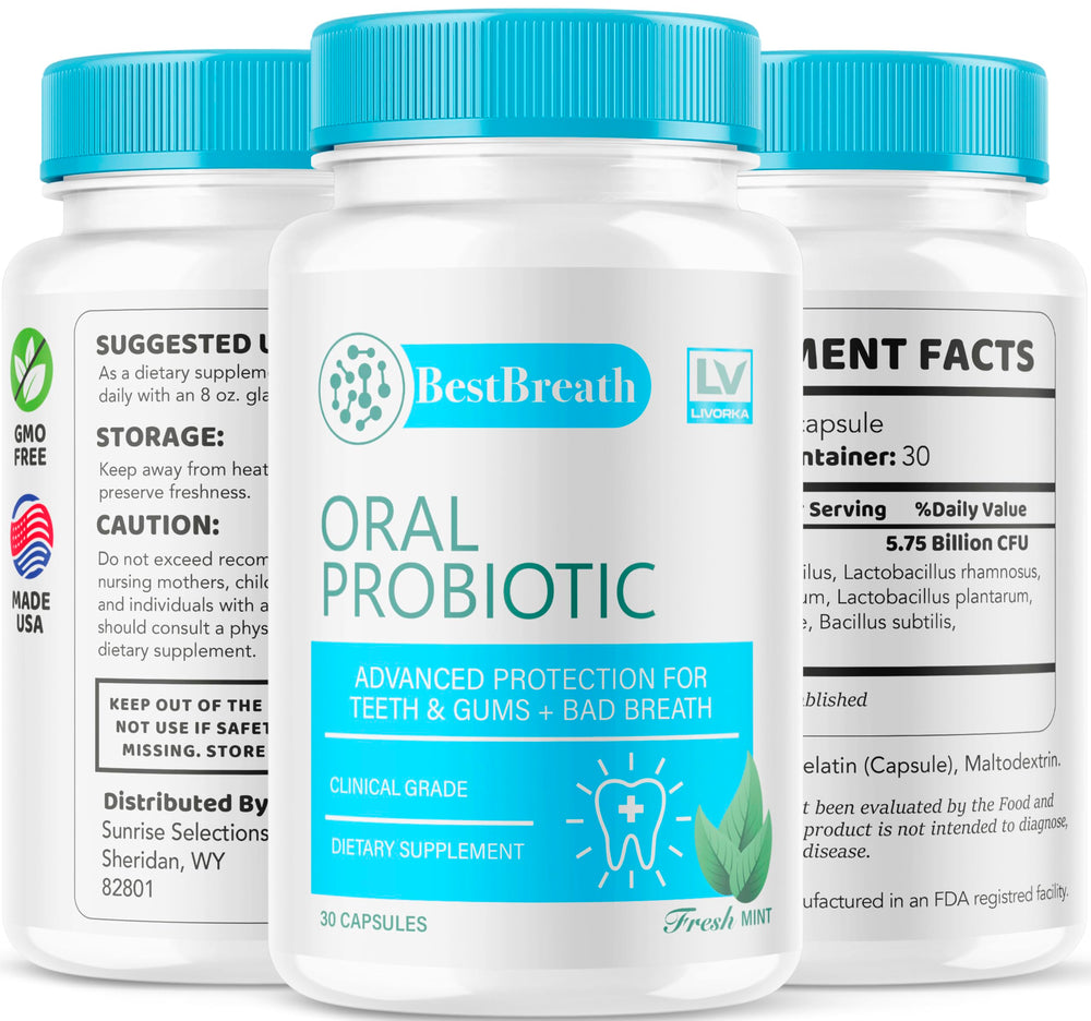 Best Breath Probiotic product branding and packaging