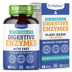 Product image: Best Digestive Enzymes for women and men with 18-enzyme formula (Lactase, Lipase, Amylase, Bromelain)
