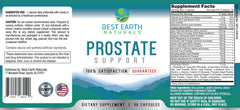 Capsules of Best Earth Naturals Prostate Support on a surface