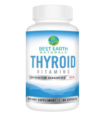 Bottle of Best Earth Naturals Thyroid Support 60 capsules