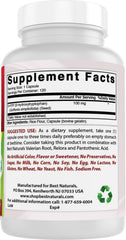 Close-up of Best Naturals 2-Pack 5-HTP bottle label
