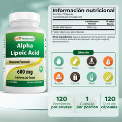 Single 600 mg Alpha Lipoic Acid capsule