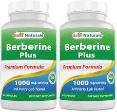 Best Naturals Berberine Plus bottle with 60 capsules