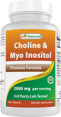 Best Naturals Choline Inositol bottle and label