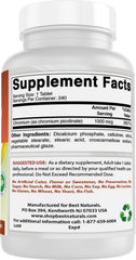 Product label for Best Naturals Chromium Picolinate 1000mcg 240 tablets
