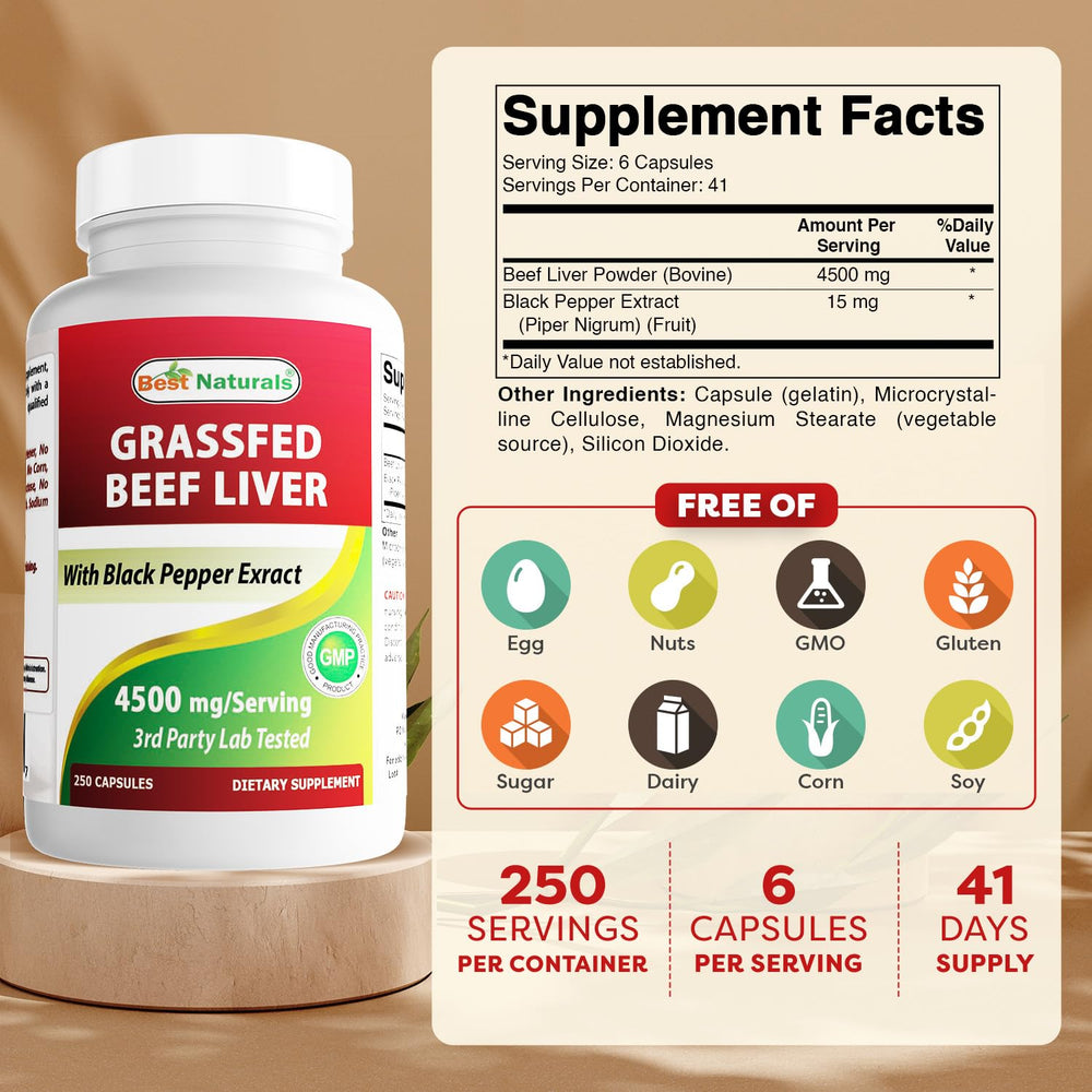 Close-up of bottle label showing 4500 mg per serving