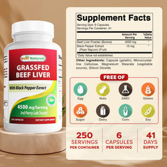 Close-up of bottle label showing 4500 mg per serving