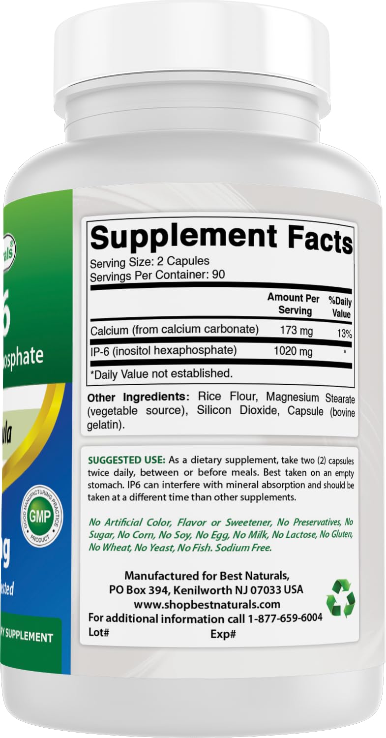 Non-GMO and gluten-free icons on IP-6 product label