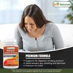 Inside view of Best Naturals Lactase Enzyme pack 3 bottles