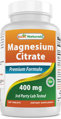 Best Naturals Magnesium Citrate 400 mg bottle (hero image)