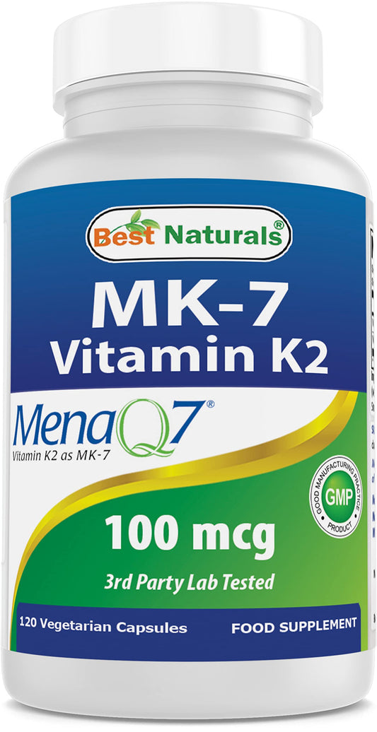 Best Naturals MK-7 Vitamin K2 100 mcg bottle front