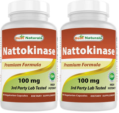Pack 2 front view of Best Naturals Nattokinase packaging