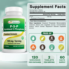 Best Naturals P5P Vitamin B6 bottle and label