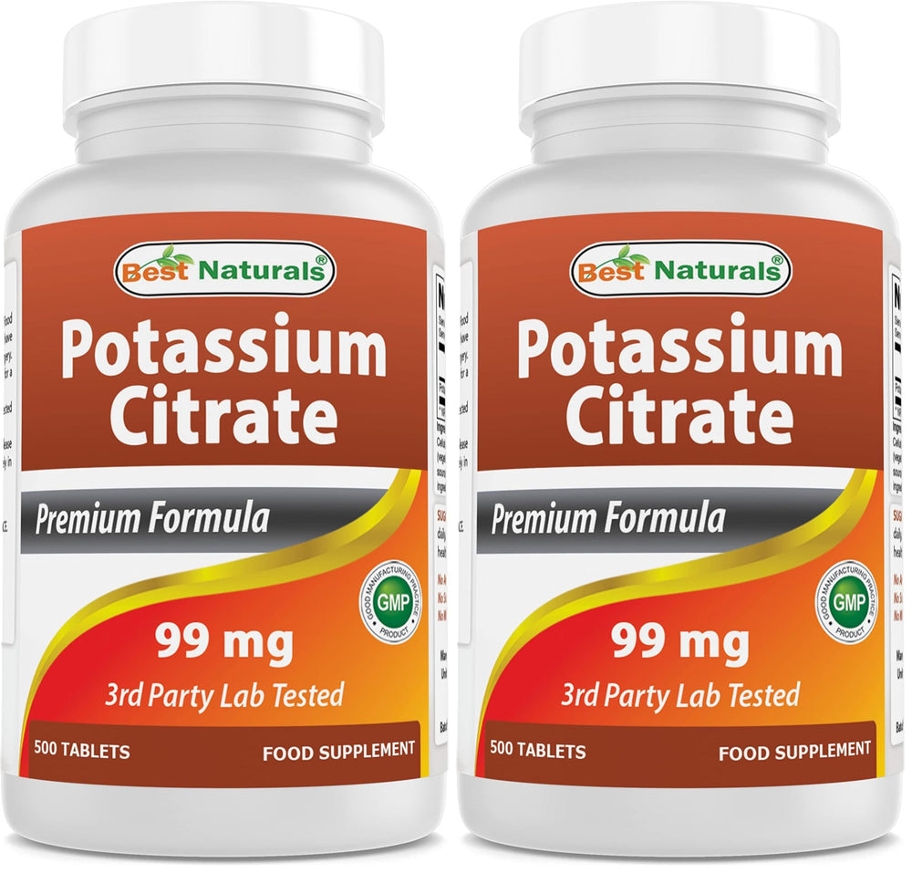 Front view of Best Naturals Potassium Citrate bottle