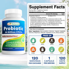 Two-bottle 2-pack of Best Naturals Probiotic