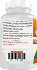 Gluten-free, non-GMO and sodium-free labeling on bottle