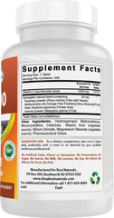 Nutrition facts panel close-up