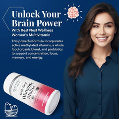 Brain health and energy concept with vitamins