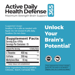 Packaging and tablet arrangement for brain support