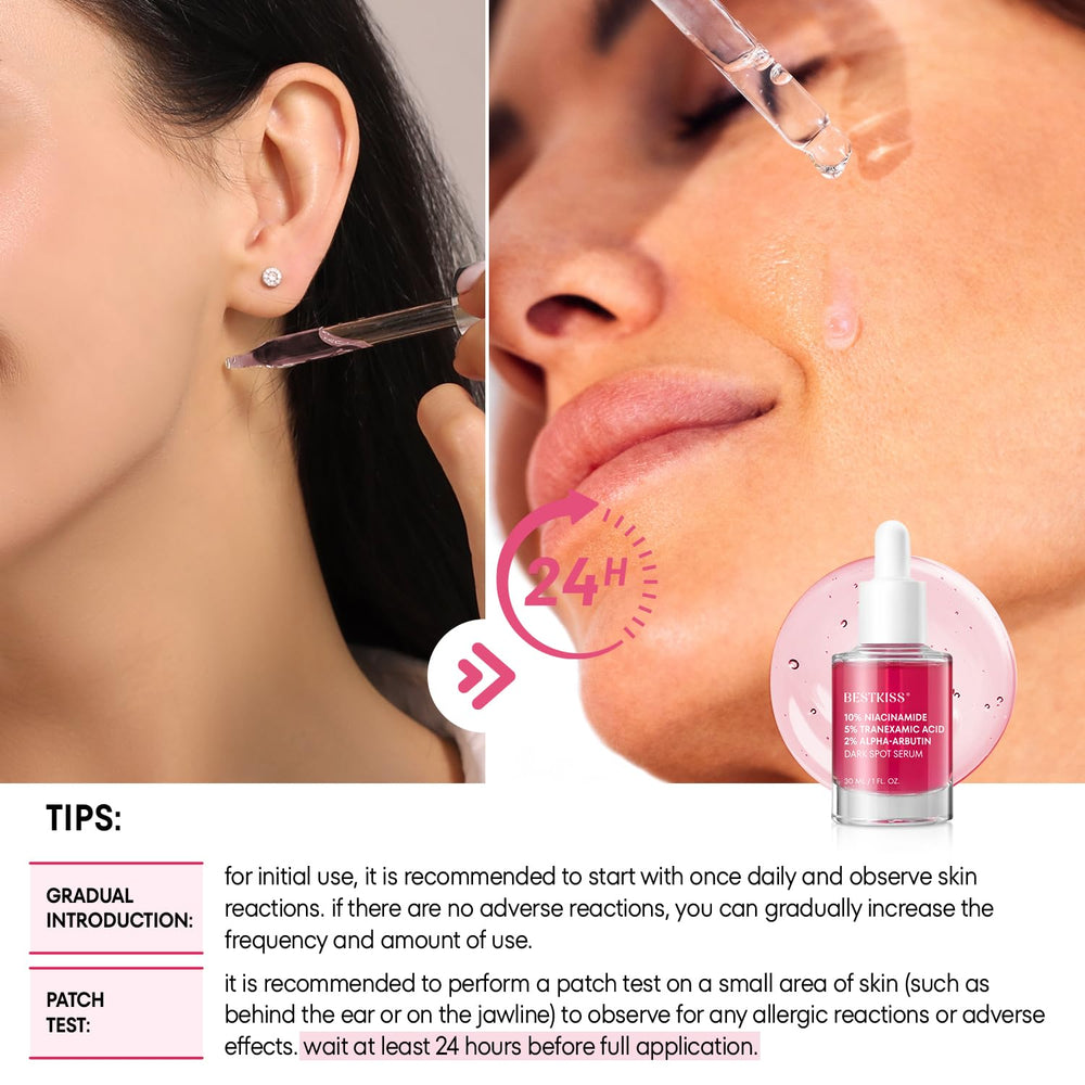 Bestkiss serum texture closeup on fingertip for smooth skin