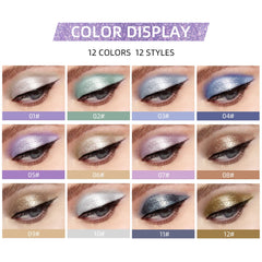 BestLand glitter liquid shadow swirls onto the eyelid for smooth, even shimmer.