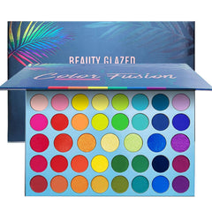BestLand rainbow eyeshadow palette front view with 39 vibrant shades for bold looks
