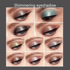 BestLand fast-drying glitter shadow demonstrates quick payoff and secure sparkle