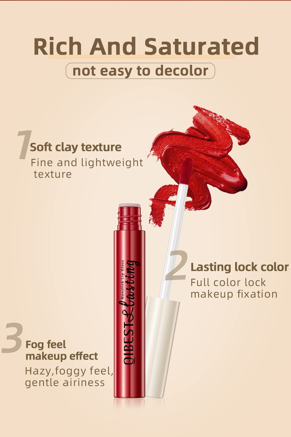 BestLand long-lasting waterproof lipstick for all-day confidence