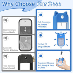 BestStone Touchland 30ml pet-ear case in purple; stylish travel companion.