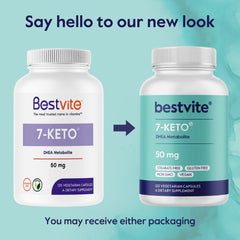 Close-up of 7-Keto 50 mg dosage in capsule