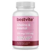 BESTVITE Choline & Inositol 500mg bottle front view