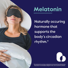 Illustration of ingredients and purity for BESTVITE Melatonin 6 mg