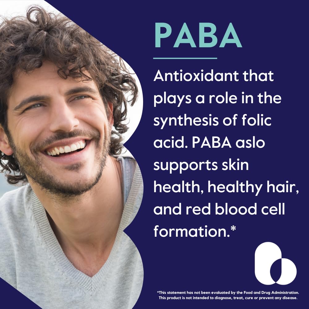 Supplement facts panel for Bestvite PABA 500mg
