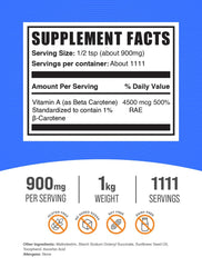 Beta Carotene Powder serving scoop and container